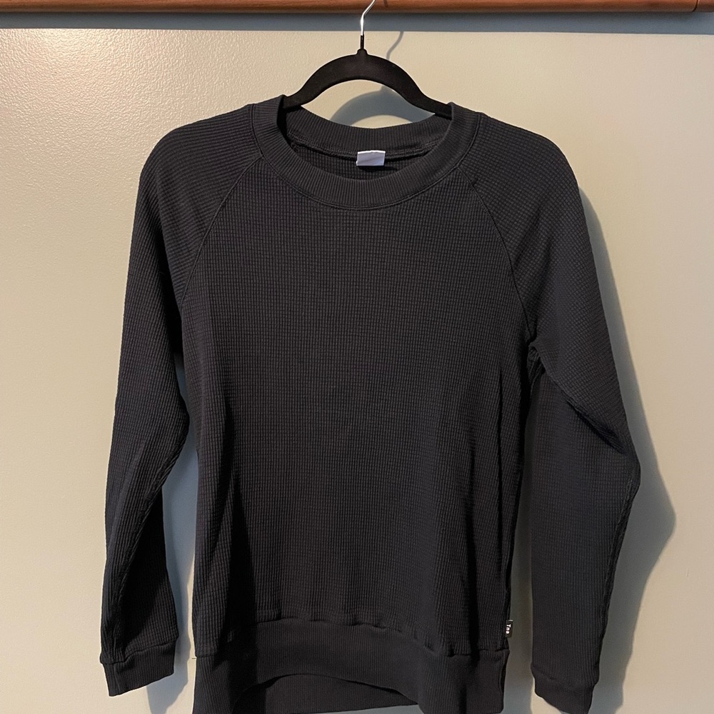 TNA Black Waffle Knit Sweater